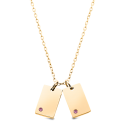 Collier Personnalisé Nom avec Cristaux