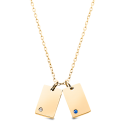 Collier Personnalisé Nom avec Cristaux