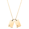 Collier Personnalisé Nom avec Cristaux