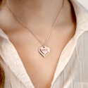 Collier Personnalisé Amour avec 2 Coeurs