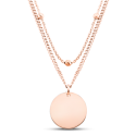 Collier Personnalisé Cercle avec Chaîne Double