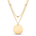 Collier Personnalisé Cercle avec Chaîne Double