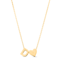 Collier Coeur Minimaliste avec Initiale