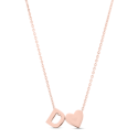 Collier Coeur Minimaliste avec Initiale