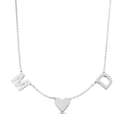 Collier Coeur Minimaliste avec Initiales