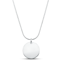 Collier Personnalisé Cercle avec Chaîne de Luxe