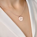 Collier Personnalisé Cercle avec Chaîne de Luxe