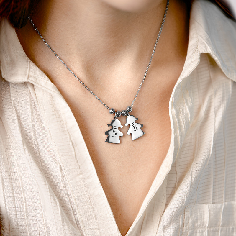 Collier Personnalisé Plusieurs Filles Collier Personnalisé Plusieurs Filles