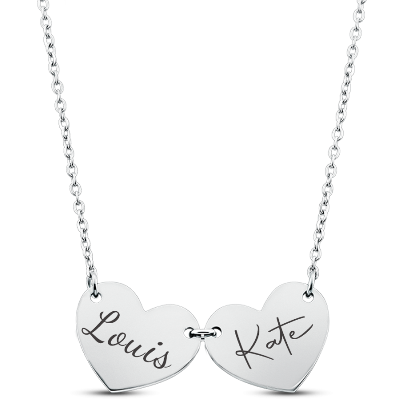 Collier Coeurs Noms