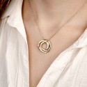 Collier Personnalisé Éternité avec 3 Cercles