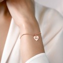 Coeur Suspendu Personnalisé avec Bracelet Réglable